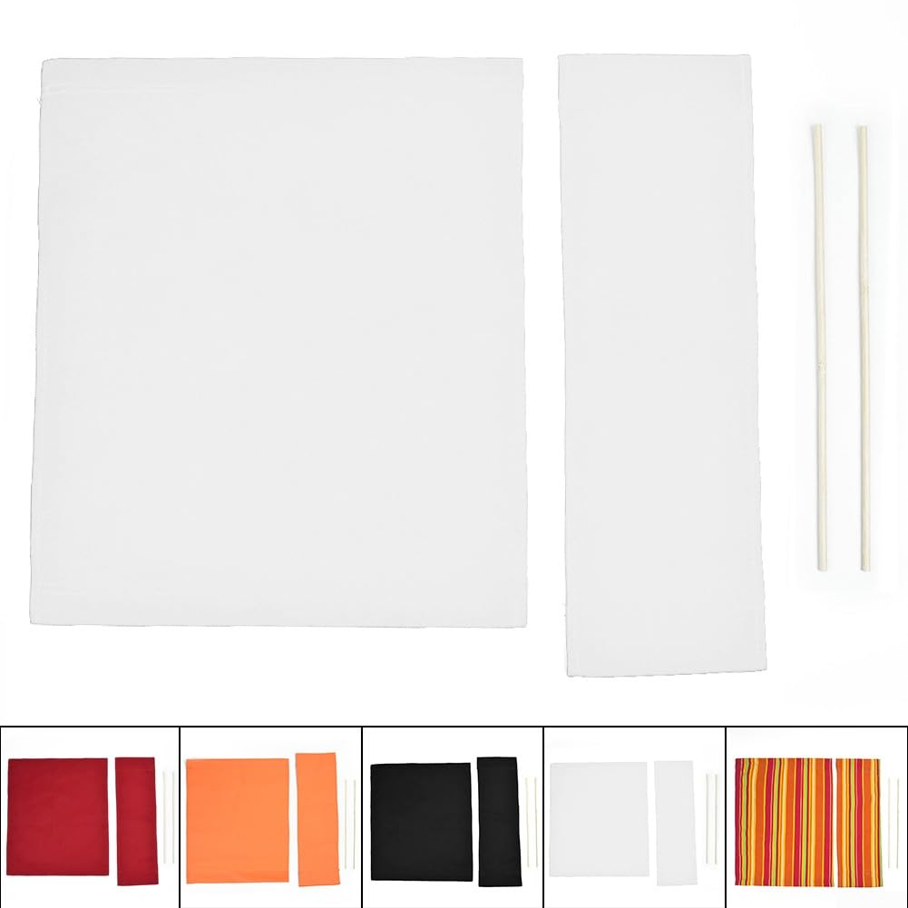 Copertura Per Sedia Pieghevole Da Regista - In Tela, Bianco, Misura 47x38 Cm, Ricambio Per Giardino - Foto 8