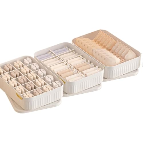 AOPIPI �������[�{�b�N�X 3�Z�b�g �ӂ��t�� �d�؂莮 ��36×���s24×����9cm PP�� ���􂢉\ �C���E�V���[�c���� �����o���p (36*24*9cm,�z���C�g)