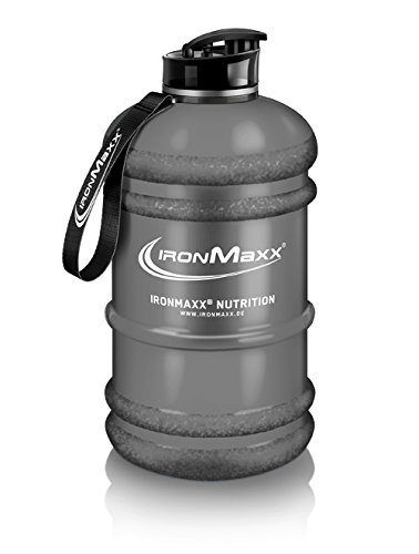 IronMaxx Water Gallon - Frosted Grey 2200ml | Senza BPA e DEHP | Borraccia ermetica con scala graduata | Disponibile in vari colori – perfetta per sport, lavoro e uso quotidiano