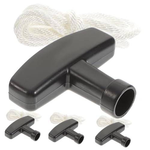 Kisangel 4セット芝刈り機用プルコード 起動スターターロープ グリップ付き耐摩耗性 交換用引き紐 簡単取付 発電機 ガソリンエンジン対応