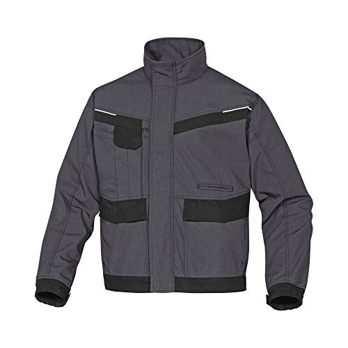 Delta Plus MCVE2GNGT Mach2 Corporate - Chaqueta de trabajo (poliéster y algodón), color gris y negro