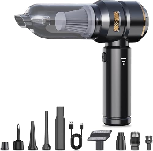 car Vacuum Cleaner 12v 16000pa high Power 4 in 1 Compressed air Duster& air Blower &Pump Hand held vacuums Cordless with brushless Motor for car Home Office