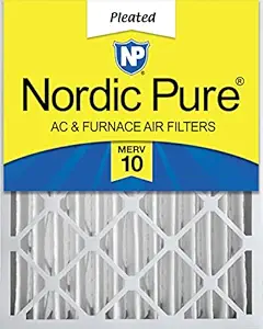 Nordic Pure 24x24x4 MERV 10 Pleated AC Furnace Air Filter, Box of 1