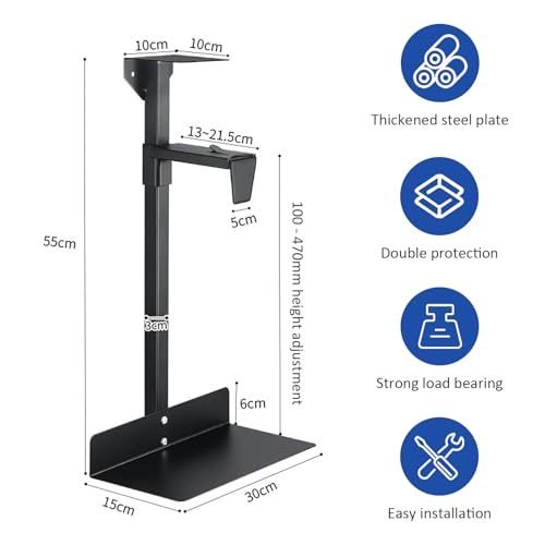 Support PC sous bureau pour libérer votre espace de travail ergonomique