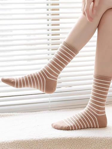 Image of YYaaloa Women Above Ankle Crew Socks Soft Cotton Casual Calf Workout Socks