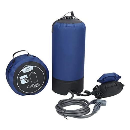 Bolsa de chuveiro, chuveiro, portátil, para acampamento de pressão ao ar livre, com bomba de pés, bolsa de água, caminhadas, acampamento, viagem, equipamento para acampamento, caminhada, caminhada, caminhada ao ar livre, bolsa de banho