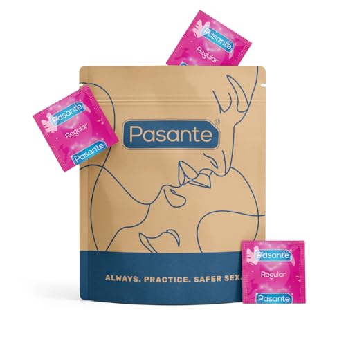 Pasante Regular Condoms | Pack of 72 - Supplied in Pasante Kraft Bag | Shaped for a Comfortable Fit | Multipack