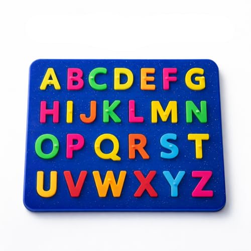 Image of Alphabet Learning Puzzle for Kids - Educational Jigsaw Board Toy for Toddlers & Preschoolers - Brightly Colored Letters - Early Development Skill Building - Multicolor Letter Recognition