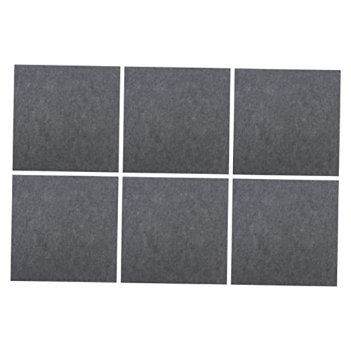 Beaupretty 6Pcs Paneles de Absorción Acústica de Fieltro Gris para Aislamiento Acústico Decoración de Pared Fácil de Instalar Reducción de Ruido para Oficina en Casa miniatura 1