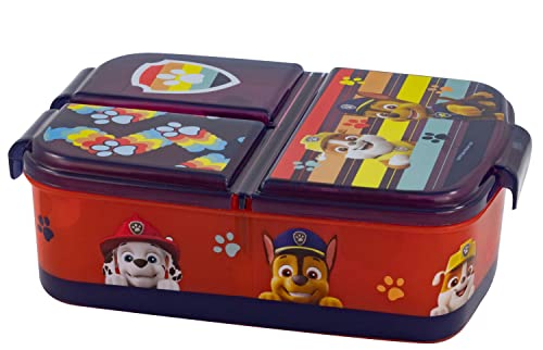 Paw Patrol Boy Brotdose dreigeteilt: PP, 3 Fächer, Sticker
