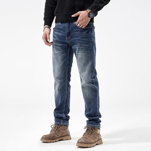 Jeans Pants Trousers Denim Spring and Autumn Men's Slim Fit Classic Long2