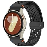 Sodhad Magnetic Silicone Band Compatible with Samsung Galaxy Watch 7 6 5 4 44mm 40mm, Breathable Sport Silicone Magnetic Band for Galaxy Watch 6 Classic 47mm 43mm / 5 Pro 45mm / 4 Classic 46mm 42mm