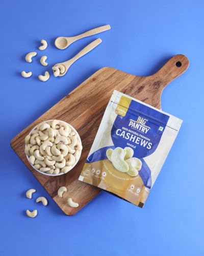 Image of BIG Pantry Raw Cashew Nuts 200g | Whole Kaju | Natural Raw Cashews | Protein Rich Dry Fruit | Gluten Free | Plant-Based Snack | Healthy Everyday Nut (Pack Of 2)