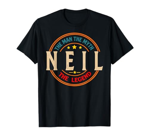 NEIL The Man The Myth The Legend Vintage Personalizado Camiseta