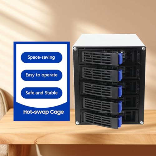 Cage para Disco Duro Interno 3 bahías 5.25" para 5 HDD SATA/SAS miniatura 2