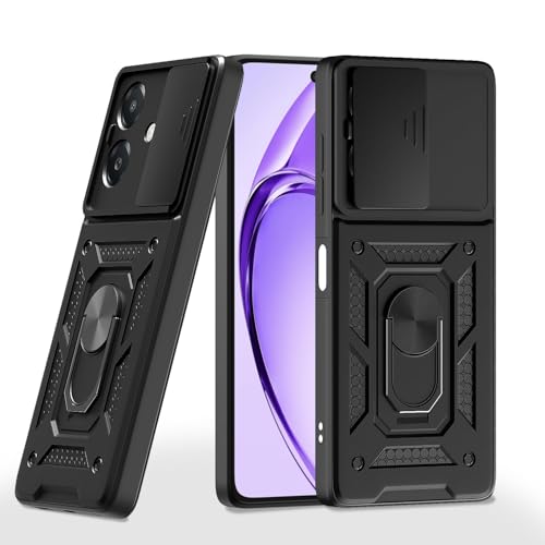 Image of AIBEX Back Cover for Oppo A3x 4G / Oppo A3 5G / Oppo A3x 5G | D10 Tough Armor Case | Sliding Camera Shield | 360 Protection | Kickstand Ring Holder | Military-Grade Shockproof Bumper Case