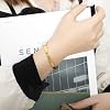 MILAKOO Gold Filled Bangle Stainless Steel Cuff for Women Gifts 8mm Simple Open Bracelets Adjustable #1