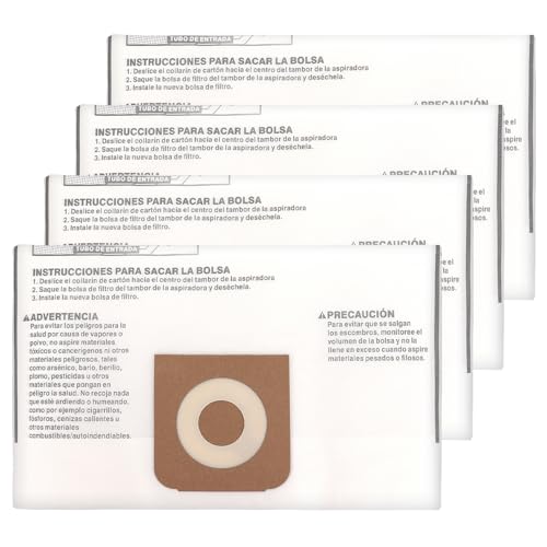 Image of CMXZVBE38749 Vacuum Bags Replacement for CRAFTSMAN 16-20 Gallon Wet /Dry Shop Vac Dust Bags CMXEVBE17595, CMXEVBE17596, Part# 38749-4Pack
