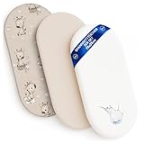 Photo Gallery lenzuola con angoli per passeggino: set di 3: 75 x 35 cm - 2 lenzuola + 1 coprimaterasso impermeabile - accessori per lettino per culla co-sleeping carrozzina giraffe Photo Gallery lenzuola con angoli per passeggino: set di 3: 75 x 35 cm - 2 lenzuola + 1 coprimaterasso impermeabile - accessori per lettino per culla co-sleeping carrozzina giraffe