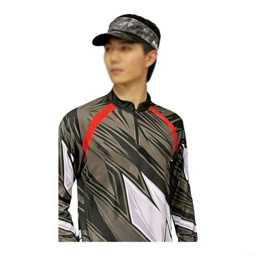 Camisa de pesca para hombre elástica de secado rápido con protección UPF50+ 3