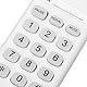 Schnurgebundenes Telefon, weißes, kleines, wandmontierbares Tischtelefon mit Festnetzanschluss, Unterstützung für Blinken, Wahlwiederholung, Stummschaltung, Pause, für Büro, Hotel, Haus, Schule