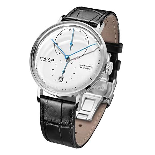 FEICE Reloj Automático para Hombre Reloj Bauhaus Reloj Mecánico Acero Inoxidable Espejo Arqueado Reloj Analógico de Moda Unisex -FM202 Ø42mm