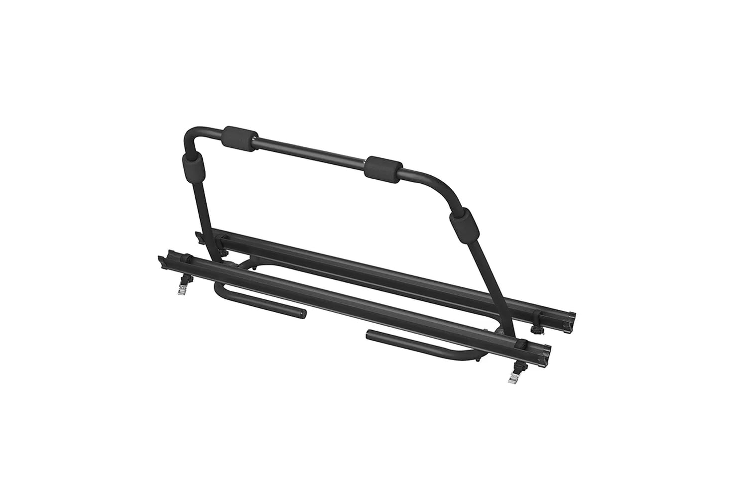 ProPlus Porte-vélos pour Timon – pour 2 vélos – pour caravanes – avec Partie basculante – Noir | En aluminium léger. Idéal pour caravane et camping-car. Pour 2 vélos de ville ou route de 52 mm max.