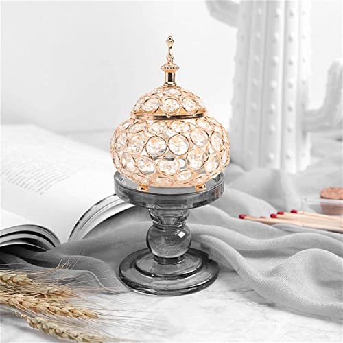 Bougeoir en verre haut de gamme style européen ornement décoratif maison