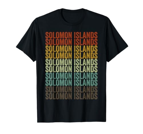 Solomon Islands Retro Vintage T-Shirt
