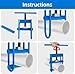 Pipe Squeeze Off Tool,Gas Pipe Squeeze-Off Tool, For PE/PPR/PVC Plastic Water Pipe or Natural Gas Pipeline, Pipe Blocker, Blue Pipe Shut Off Tool (1/2-5.5 in)