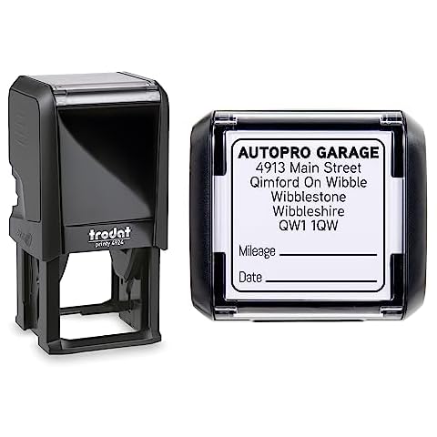 Custom Made Self-Inking Address Rubber Stamp Cover