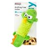 Petstages Stuffing-Free Big Squeak Gator Plush Dog Toy, Medium