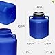 Garronda 5 Liter BPA-freies quadratisches Fass und Futtertonne Weithalsfass Wassertank und Behälter mit Deckel für Sauerkraut sowie Surfass Pökelfass für Fleisch GD-0088, Blau