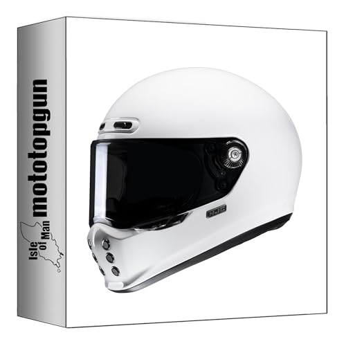 Casque intégral HJC V10 Blanc M : roulez avec élégance en ville