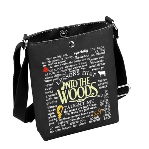 MNIGIU Into Woods Musical Encouragement Quote Crossbody Bag Into Woods Merch For Into W-oods Musical Fans