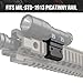 Guardtier Picatinny Rail Light Mount 45-Degree Angle Scount Adapter for Surefire M300/M600 Series/Streamlight Protac Series Flashlight