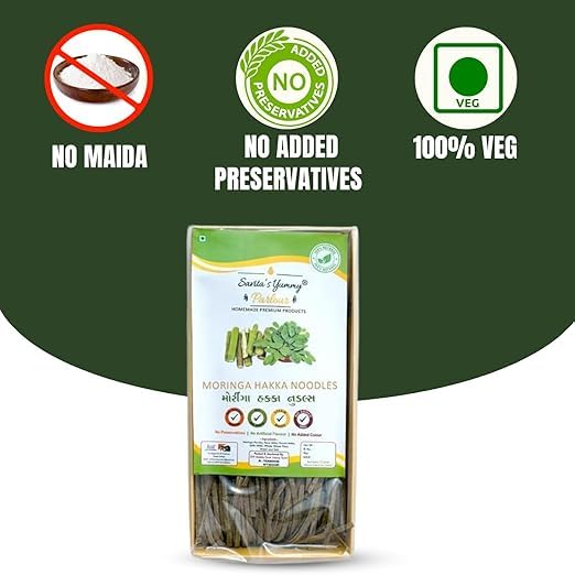 Savita's Yummy Platinum Moringa Hakka Noodles | Healthy Gluten-Free Millet Noodles | No Preservatives, No Artificial Flavour & Colour | 180g 2