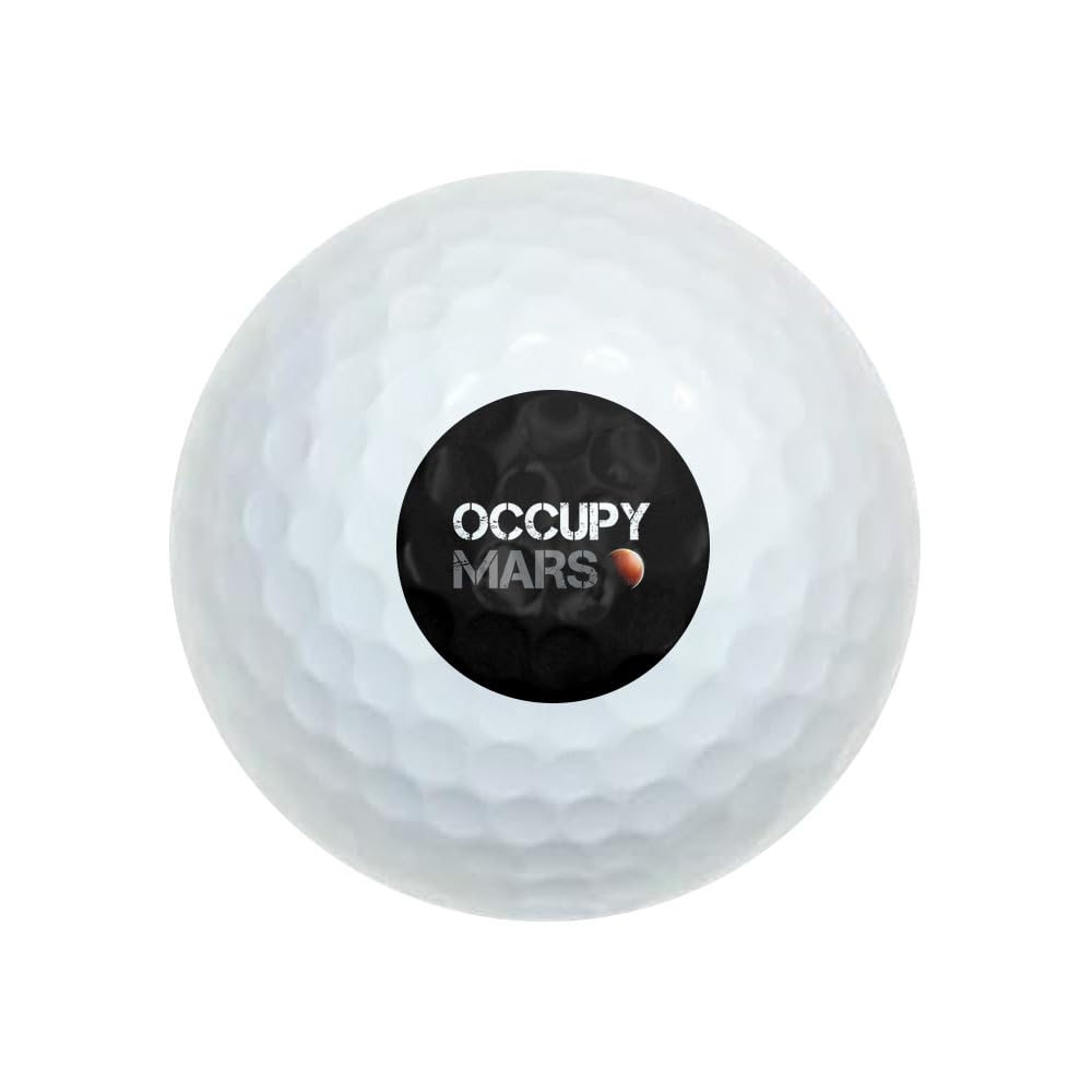 GRAPHICS & MORE Occupy Mars Novelty Golf Balls 3 Pack