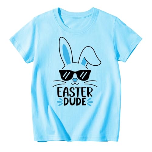 Easter Day Shirts for Toddler Boys Short Sleeve Easter Dude Tshirt Kids Cotton Tee Tops 3 Years