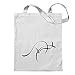 Kiwistar canguro Borsa di iuta - Proverbi stampati che raccontano modelli Borsa di fitness per il fitness a forma di borsa di cotone appesa a un manico lungo