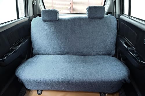 Image of Cotton Car Seat Cover for Hyundai Aura (5 Seater)(All Detachable Headrest) (Grey)