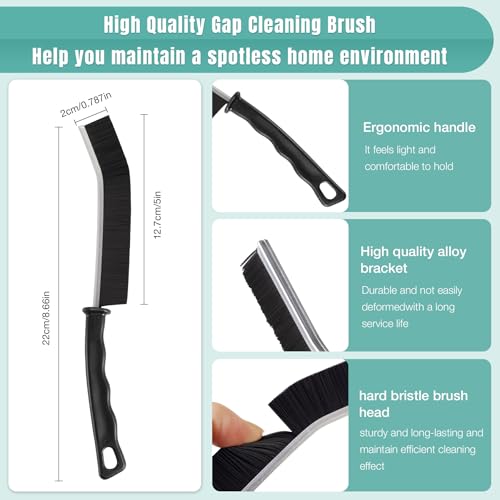 Image of 7pcs Hard Bristle Crevice Cleaning Brush Multifunctional Gap Scrub Cleaner Tool for Household Use, Kitchen Sink, Bathroom, Toilet Dead Corners, Window, Vehicle, Grout, Clean Tight Spaces