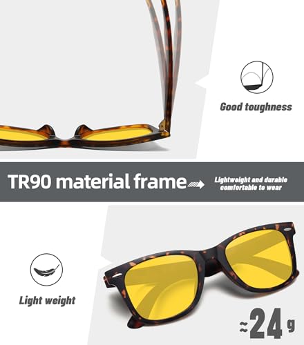 Image of MEETSUN Polarized Sunglasses for Women Men Classic Retro Square Frame Driving Sun Glasses UV Protection