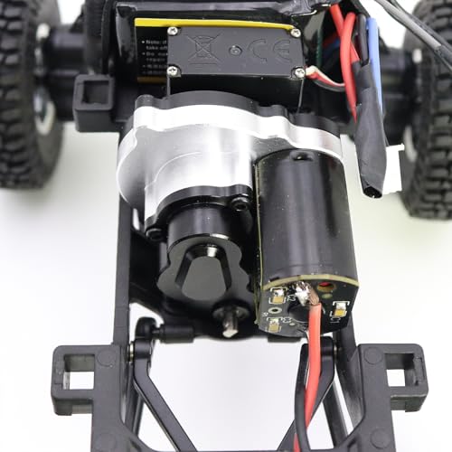 Metal Transmission Gearbox with Bracket for FMS FCX24 1/24 Power Wagon FCX18 Land Cruiser LC80 K5 Blazer RC Crawler Upgrade Part (Titanium) by FACCNOY - Image 3