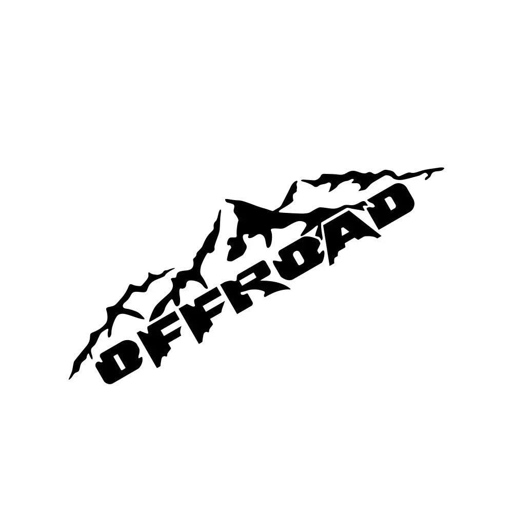 4x4 Off Road Car Sticker Pickup Door Vinyl Decal Decoration(Glossy Black,50x13cm)