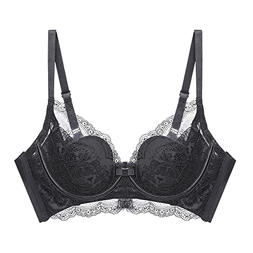 Soutien-gorge à armatures non rembourré noir taille 190D pour femme