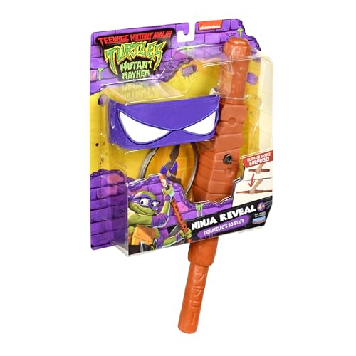 Tartaruga ninja - vara Bo de Donatello anti-face roxo e brinquedo, disfarce de personagem de filme caaos mutante, para fãs, meninos e meninas desde 3 anos, famosa (TU806400)