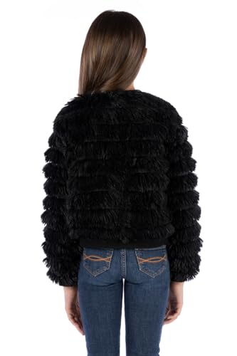 Speechless Girls' Open Front Shaggy Jacket2