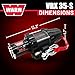 WARN 101030 VRX 35-S Powersports Winch with Handlebar Mounted Switch and Synthetic Rope: 3/16