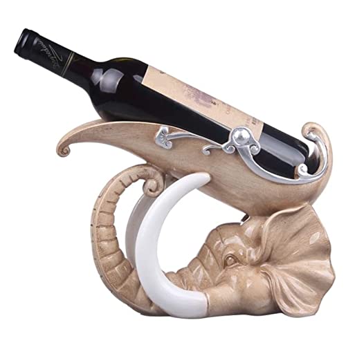 Portabotellas de vino en forma de elefante de resina miniatura 1